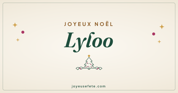 Image « Joyeux Noël Lyloo » au format large