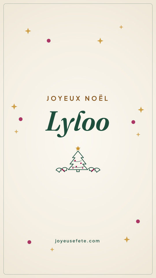 Image « Joyeux Noël Lyloo » au format story