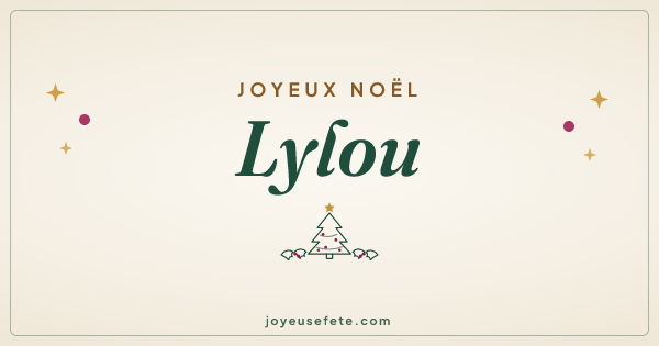 Image « Joyeux Noël Lylou » au format large