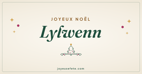 Image « Joyeux Noël Lylwenn » au format large