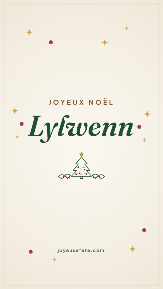 Image « Joyeux Noël Lylwenn » au format story