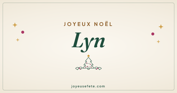 Image « Joyeux Noël Lyn » au format large