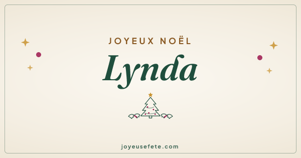 Image « Joyeux Noël Lynda » au format large