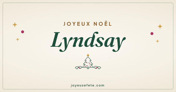 Image « Joyeux Noël Lyndsay » au format large