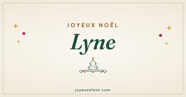 Image « Joyeux Noël Lyne » au format large