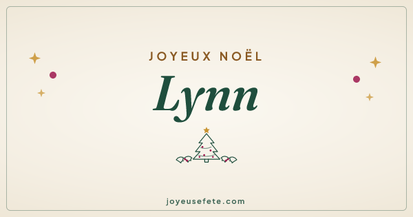 Image « Joyeux Noël Lynn » au format large