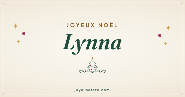 Image « Joyeux Noël Lynna » au format large