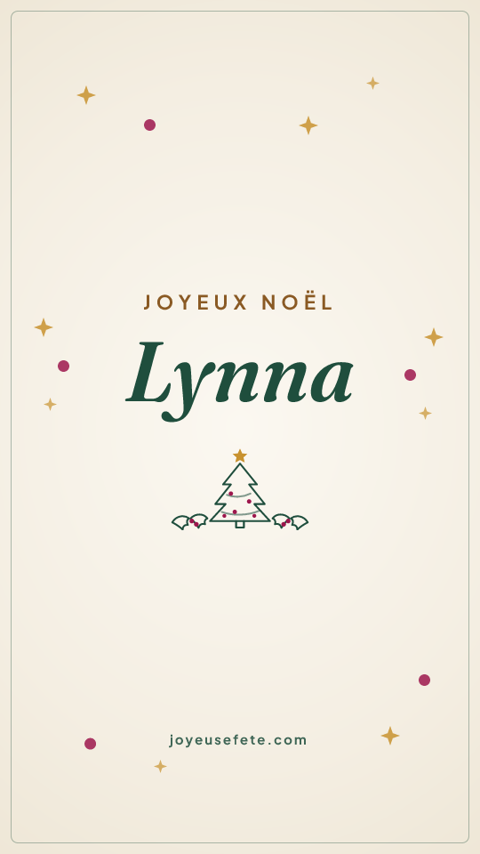 Image « Joyeux Noël Lynna » au format story