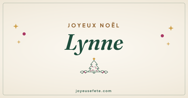 Image « Joyeux Noël Lynne » au format large