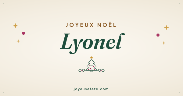 Image « Joyeux Noël Lyonel » au format large
