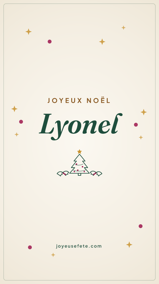 Image « Joyeux Noël Lyonel » au format story