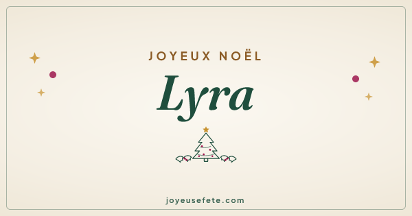 Image « Joyeux Noël Lyra » au format large