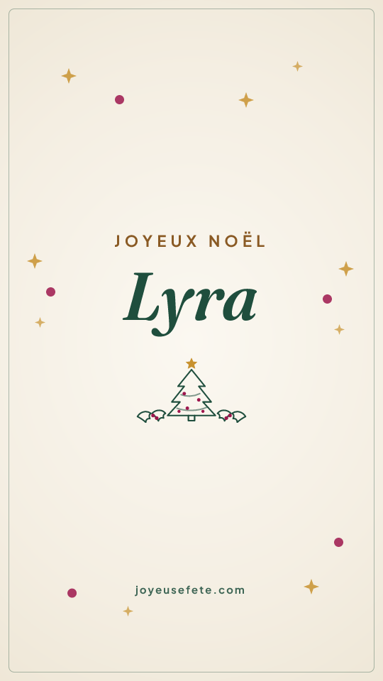 Image « Joyeux Noël Lyra » au format story