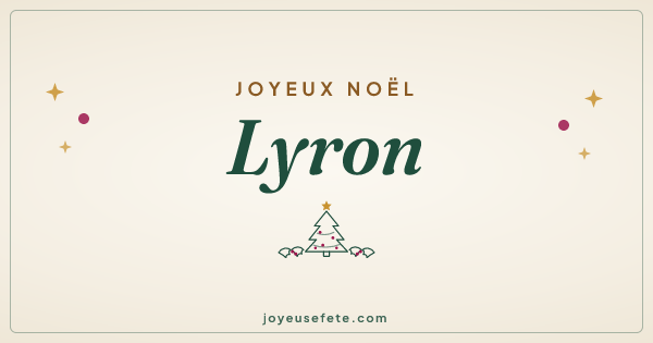 Image « Joyeux Noël Lyron » au format large