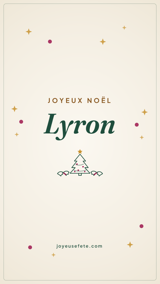Image « Joyeux Noël Lyron » au format story