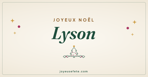 Image « Joyeux Noël Lyson » au format large