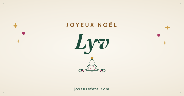 Image « Joyeux Noël Lyv » au format large