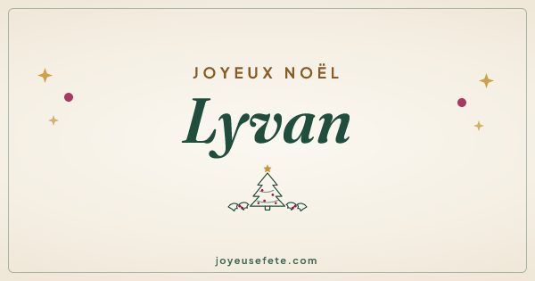 Image « Joyeux Noël Lyvan » au format large