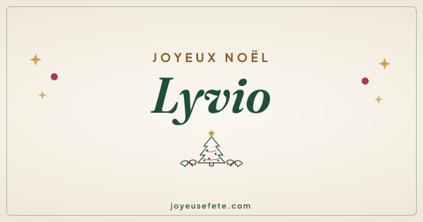 Image « Joyeux Noël Lyvio » au format large