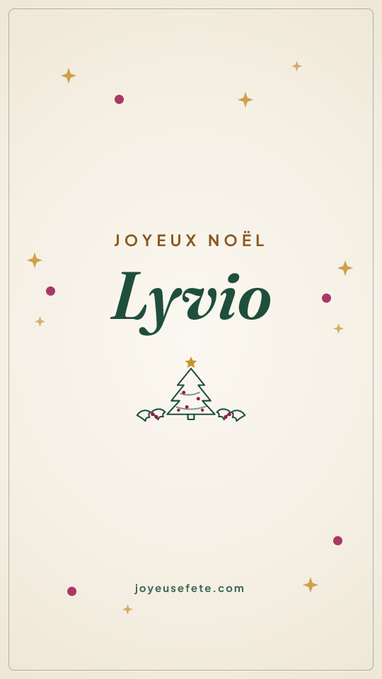 Image « Joyeux Noël Lyvio » au format story