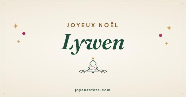 Image « Joyeux Noël Lywen » au format large