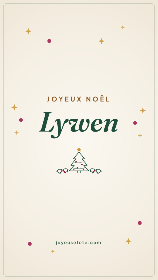 Image « Joyeux Noël Lywen » au format story