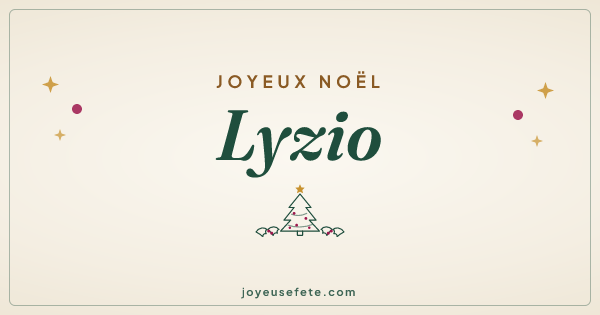 Image « Joyeux Noël Lyzio » au format large