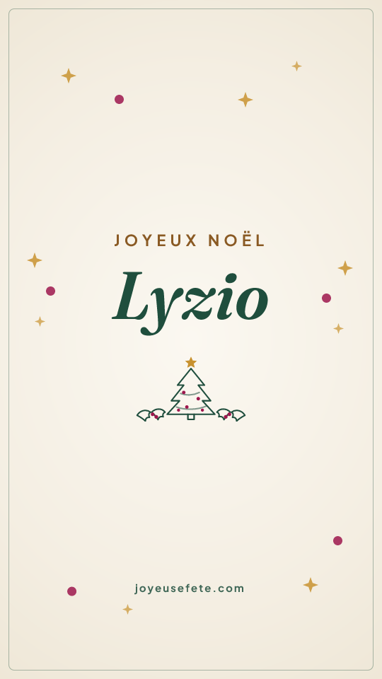 Image « Joyeux Noël Lyzio » au format story