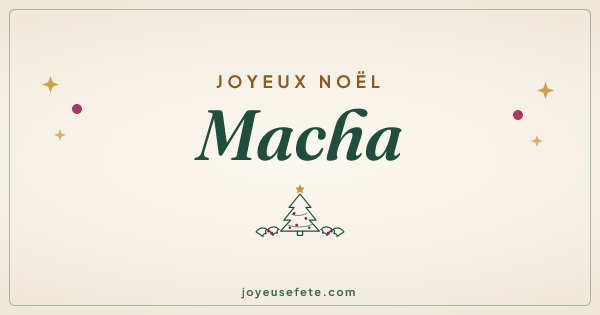 Image « Joyeux Noël Macha » au format large