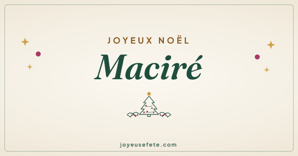 Image « Joyeux Noël Maciré » au format large