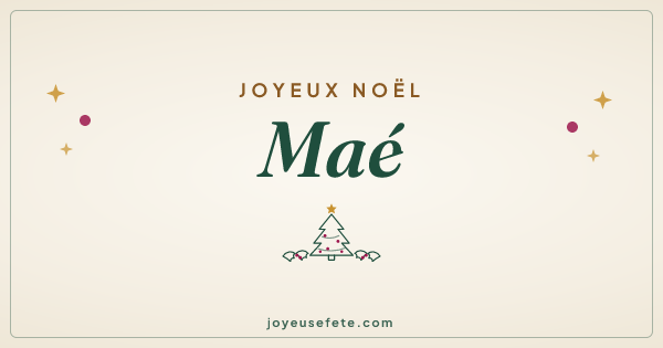 Image « Joyeux Noël Maé » au format large