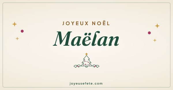 Image « Joyeux Noël Maëlan » au format large