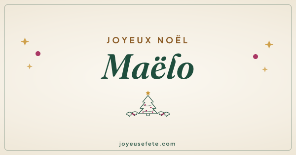 Image « Joyeux Noël Maëlo » au format large