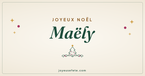Image « Joyeux Noël Maëly » au format large