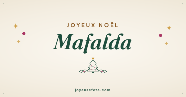Image « Joyeux Noël Mafalda » au format large