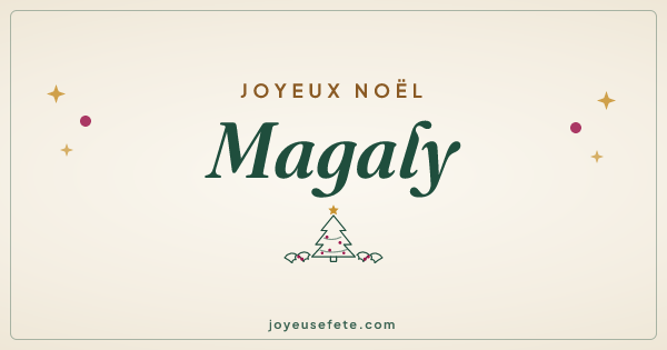 Image « Joyeux Noël Magaly » au format large