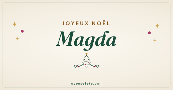 Image « Joyeux Noël Magda » au format large