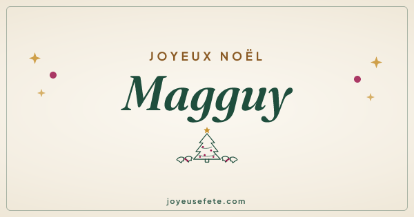 Image « Joyeux Noël Magguy » au format large