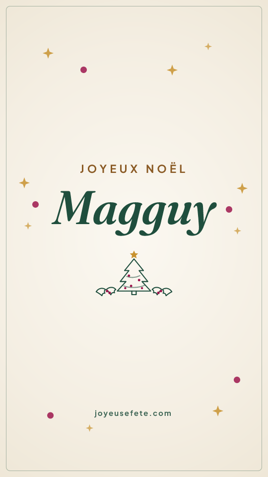 Image « Joyeux Noël Magguy » au format story