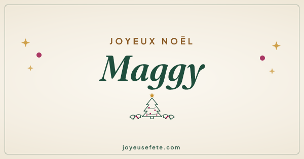 Image « Joyeux Noël Maggy » au format large
