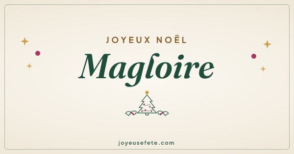 Image « Joyeux Noël Magloire » au format large