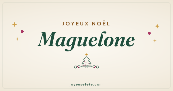 Image « Joyeux Noël Maguelone » au format large