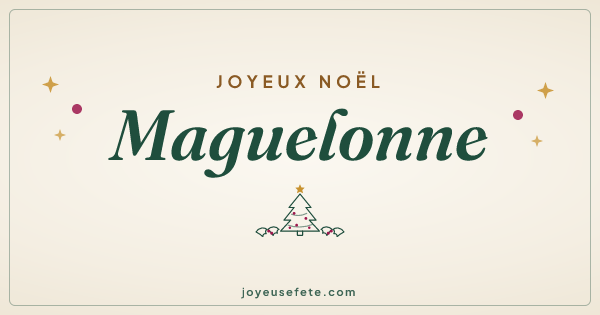 Image « Joyeux Noël Maguelonne » au format large