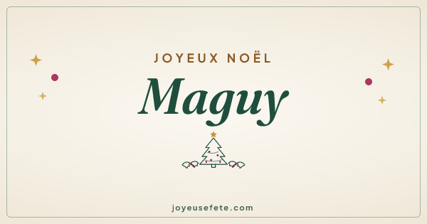 Image « Joyeux Noël Maguy » au format large