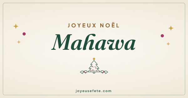 Image « Joyeux Noël Mahawa » au format large