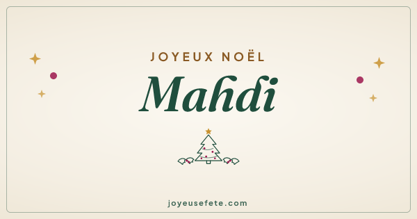 Image « Joyeux Noël Mahdi » au format large