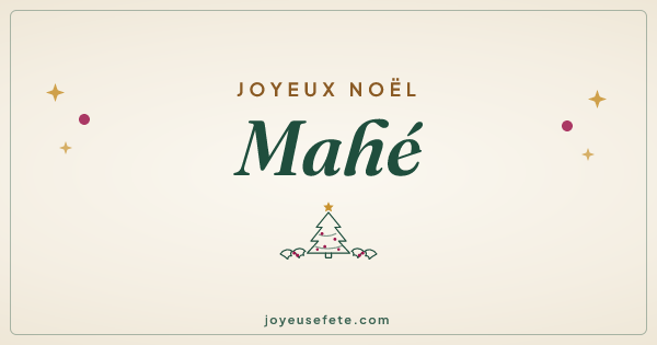 Image « Joyeux Noël Mahé » au format large