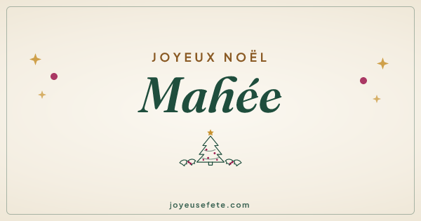 Image « Joyeux Noël Mahée » au format large