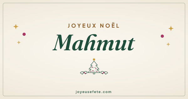 Image « Joyeux Noël Mahmut » au format large