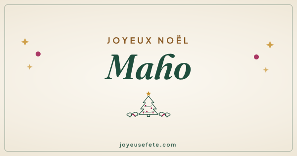Image « Joyeux Noël Maho » au format large